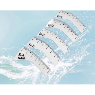 Khuôn vẽ lông mày, vẽ chân mày [TÍCH HỢP THƯỚC ĐO] vẽ sợi hairstroke