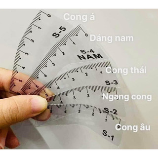 Khuôn vẽ lông mày, vẽ chân mày [TÍCH HỢP THƯỚC ĐO] vẽ sợi hairstroke