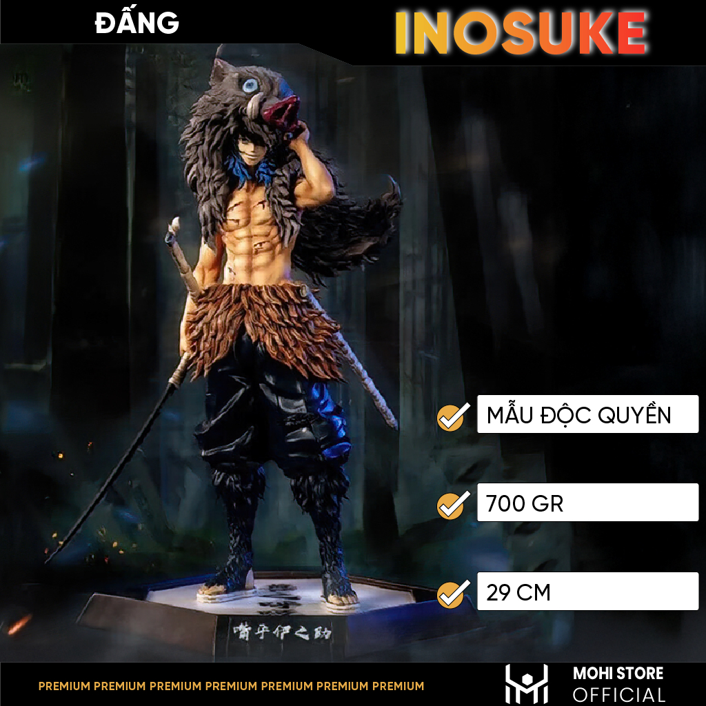 Mô Hình Inosuke Cao 29cm , nặng 700 Gram - Mô hình Kimetsu No Yaiba ...
