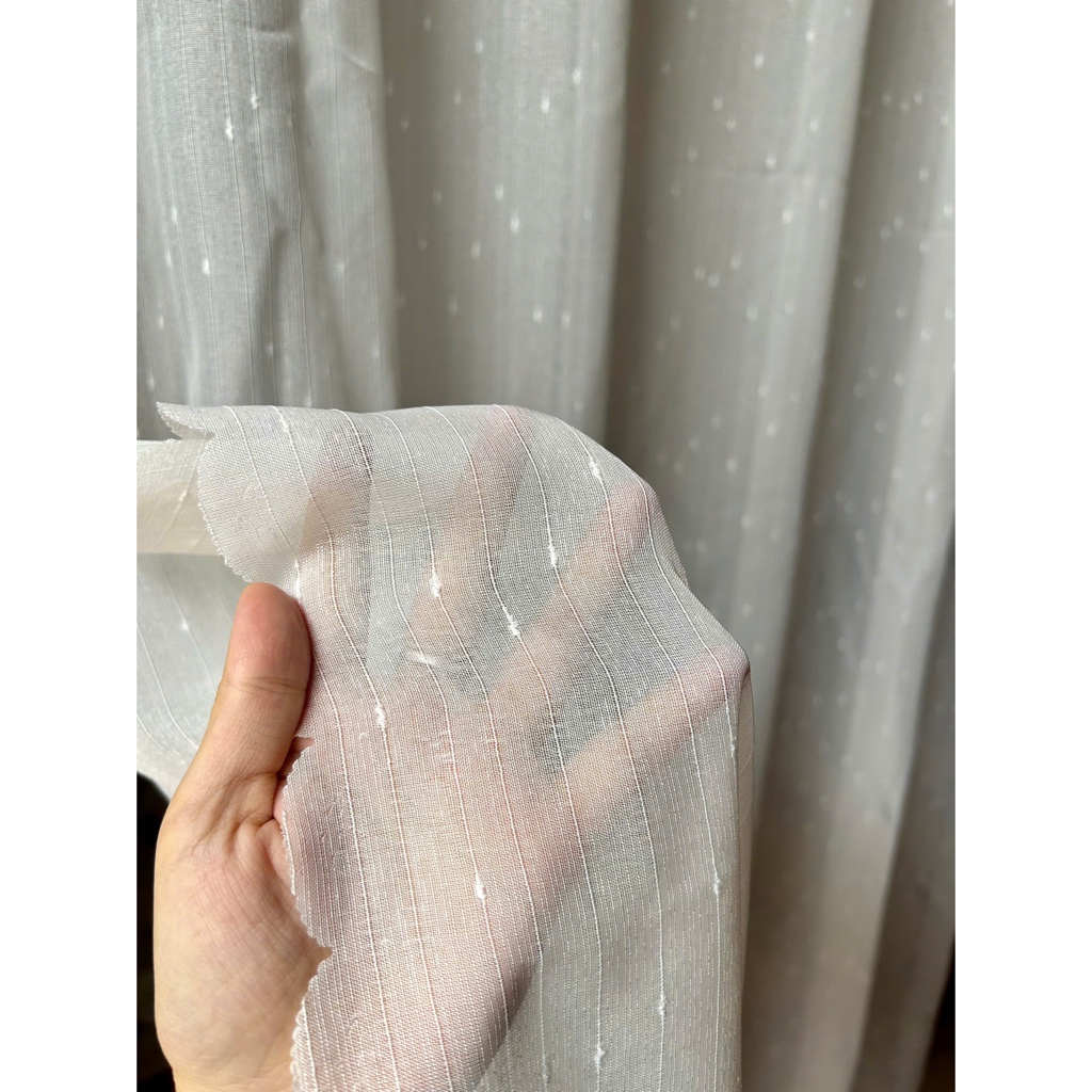 Rèm Khoen, Vải Voan Giọt Nước, Rèm Trang Trí ,Rèm Cửa Sổ , Trang Trí Decor Cho Căn Phòng Thêm Xinh Xắn