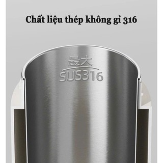 Cốc nước nóng điện 650ml, ấm đun nước mini 6 trong 1, làm nóng nhanh, điều chỉnh nhiệt độ