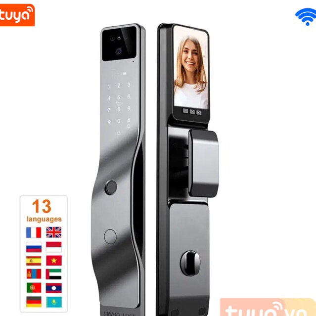 Khóa Cửa Gỗ Nhận Diện Gương Mặt FaceID Wifi Tuya SHP-DL11F18 | Shopee ...