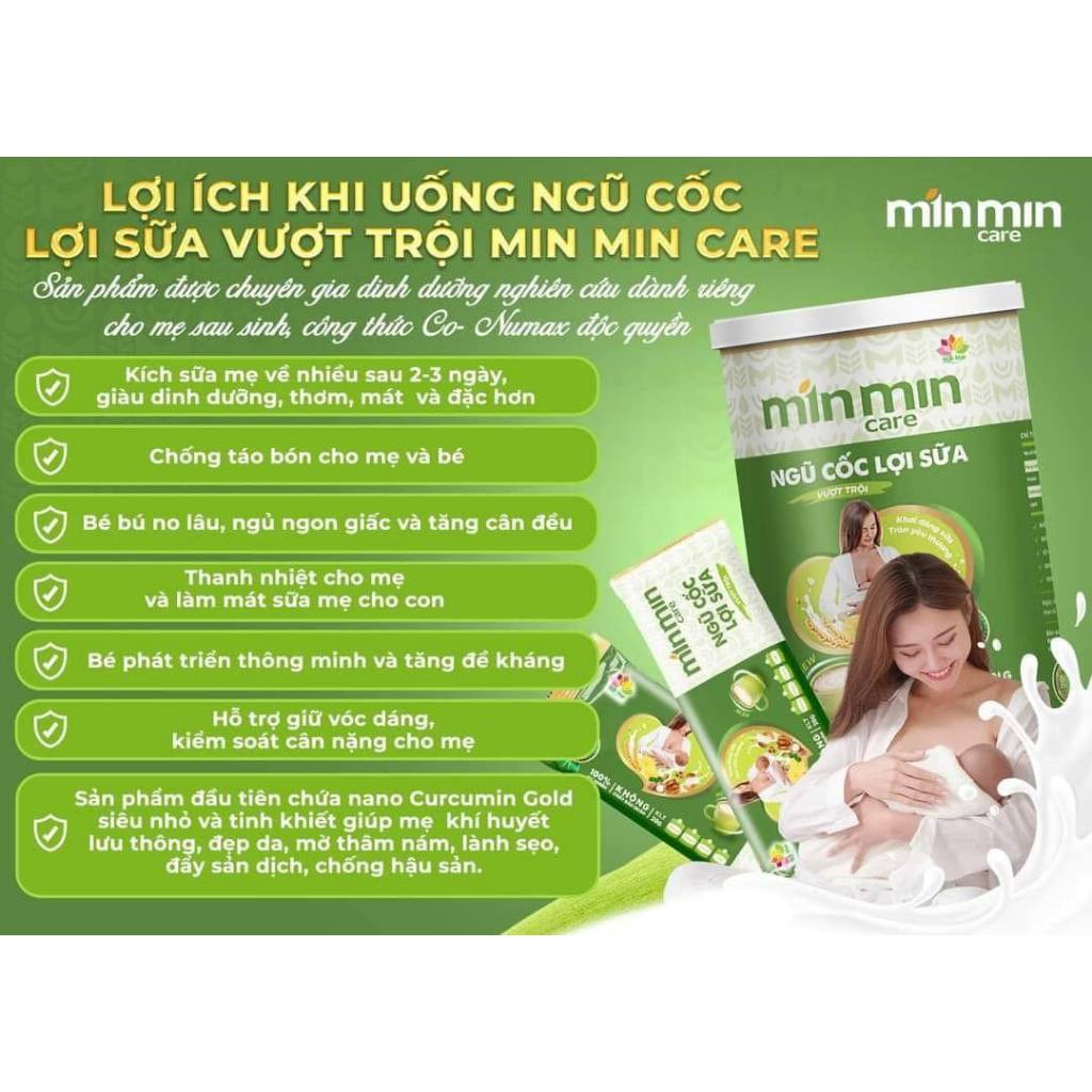 Ảnh Ngũ Cốc Lợi Sữa Min Min 38 Hạt - Ngũ Cốc Giành Cho Mẹ Sau Sinh - Bột Ngũ Cốc Lợi Sữa 3