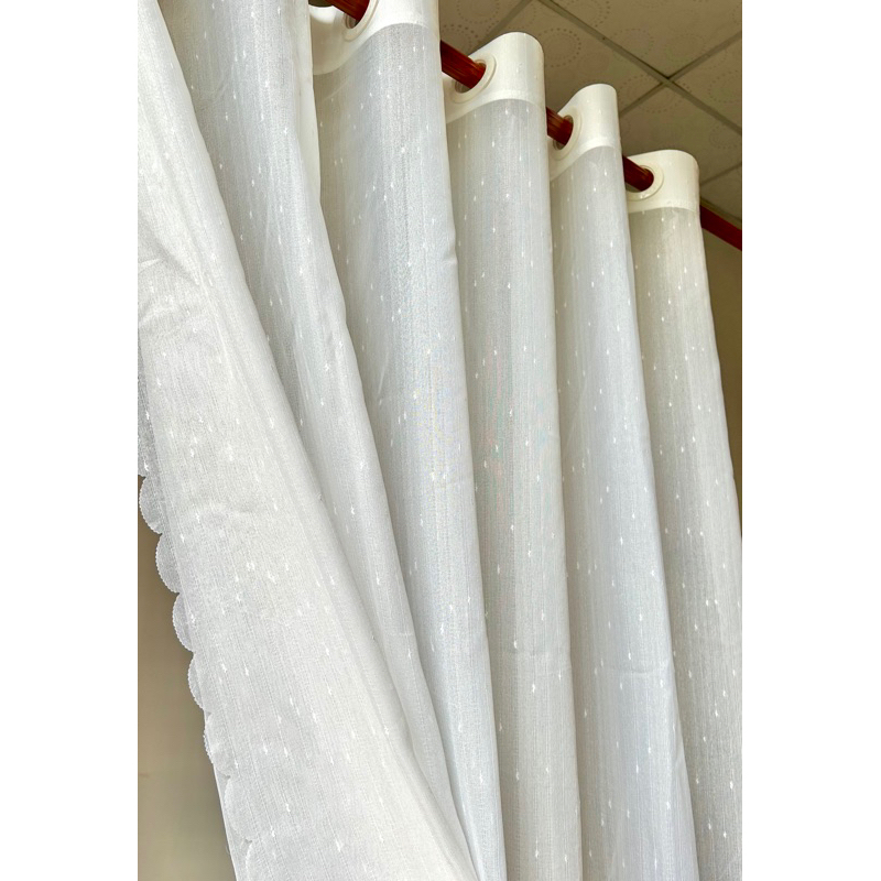 Rèm Khoen, Vải Voan Giọt Nước, Rèm Trang Trí ,Rèm Cửa Sổ , Trang Trí Decor Cho Căn Phòng Thêm Xinh Xắn