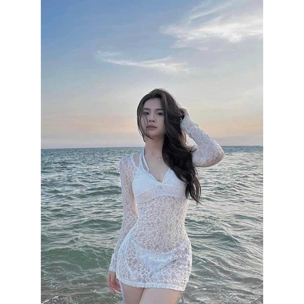 Ms 095 BiKiNi Áo lưới ren đi biển sang chảnh HAN.T Shop HT019