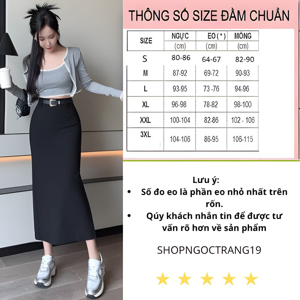 Chân Váy A Suông Phối Đai Da Cao Cấp SHOPNGOCTRANG19 CV91