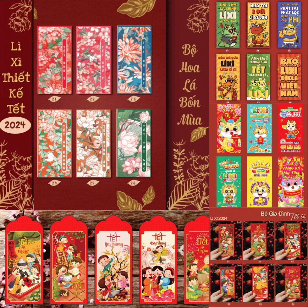Bao Lì Xì Tết 2025 Ất Tỵ Giá Sỉ Rẻ Tết Độc Lạ 2025 Shopee Việt Nam