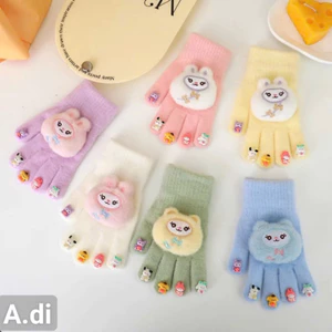 Găng tay giữ ấm mùa đông thiết kế gắn sticker đáng yêu thoải mái dành cho bé 🌸 tuyển sỉ 🌸