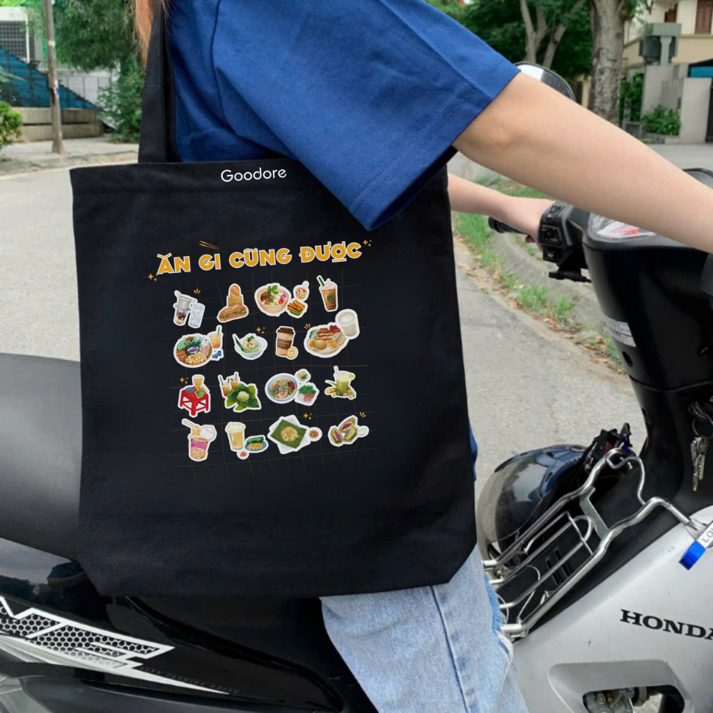 Túi tote vải canvas Goodore thiết kế Bộ sưu tập Lê La Việt Nam phong cách năng động cá tính