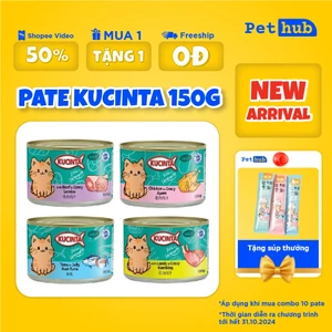 Pate Kucinta Lon Nhỏ, Pate Mèo Cam Dạng Nước Xốt Gravy Nhiều Toping cho mèo