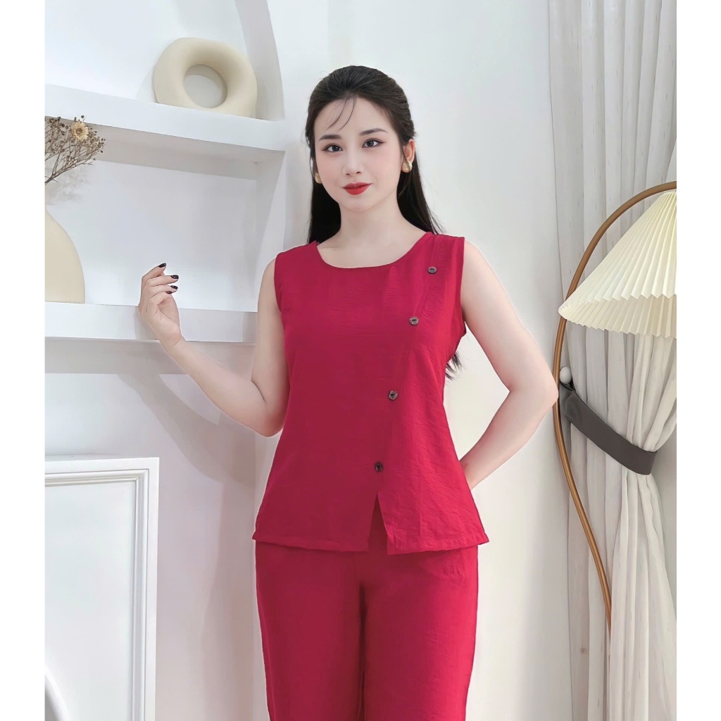 BỘ TOTE ĐŨI WASA QUẦN ĐÙI PHỐI KHUY, SIZE 45KG-70KG Áo Top Nữ Women Voi