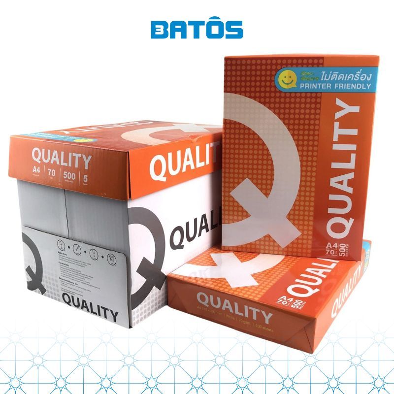 [Có VAT - 1 Ream] Giấy A4 QUALITY 70gsm  - Giấy nhập khẩu Thái Lan