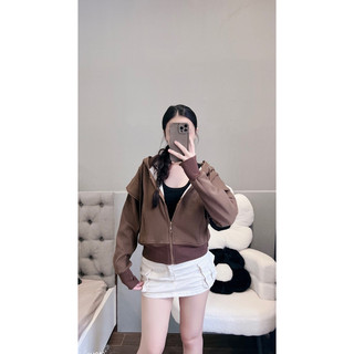 Áo Khoác Cotton QC Bassic Dáng Lững [6túi] Trẻ Trung Nữ Jacket Women