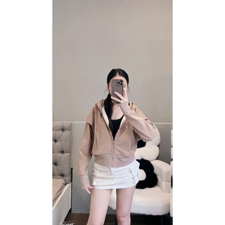 Áo Khoác Cotton QC Bassic Dáng Lững [6túi] Trẻ Trung Nữ Jacket Women