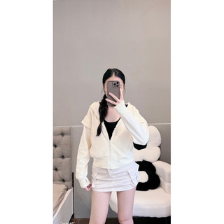 Áo Khoác Cotton QC Bassic Dáng Lững [6túi] Trẻ Trung Nữ Jacket Women