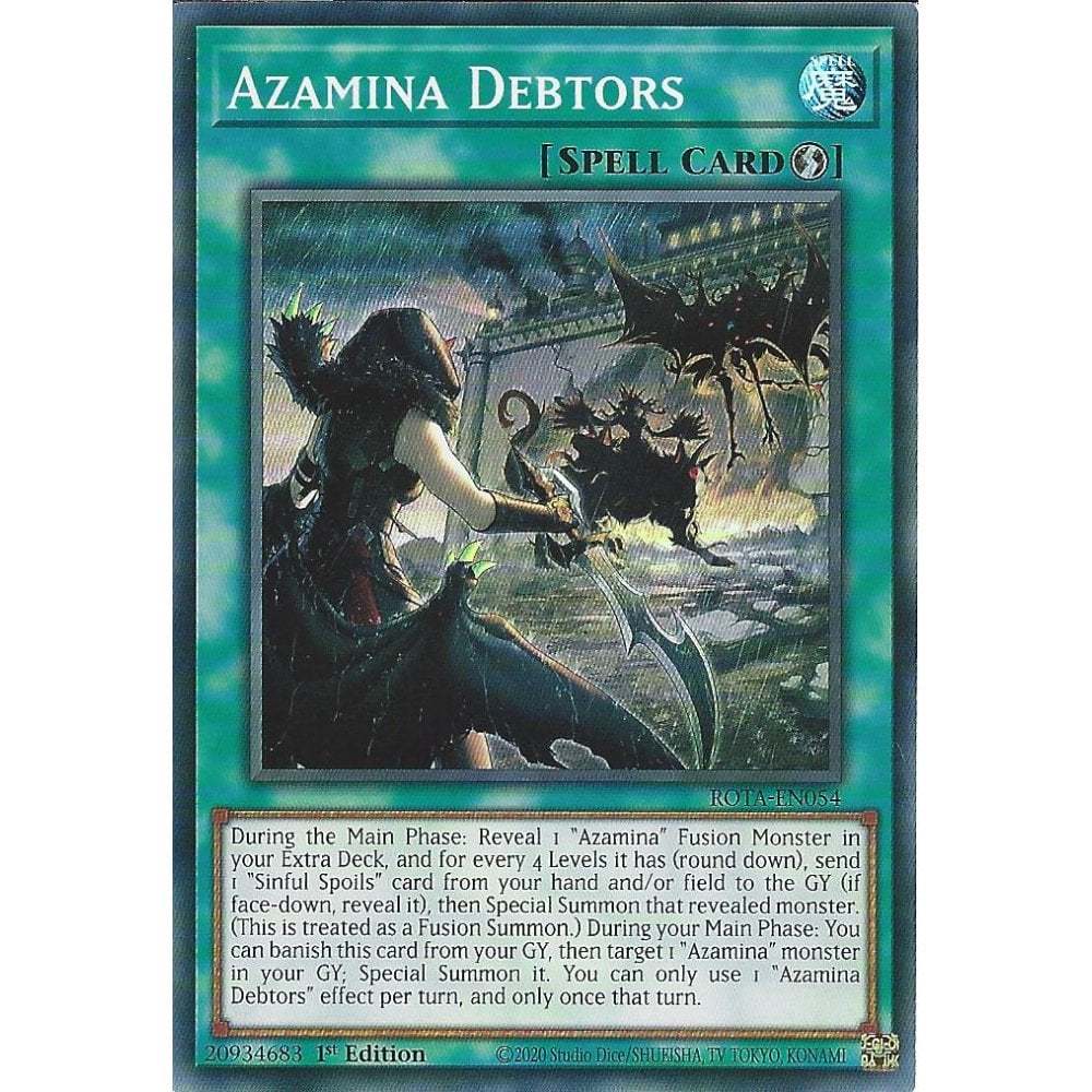 [KW2 Yugioh] [EN-UK] Thẻ bài Azamina Debtors - ROTA-EN054 - Super Rare ...