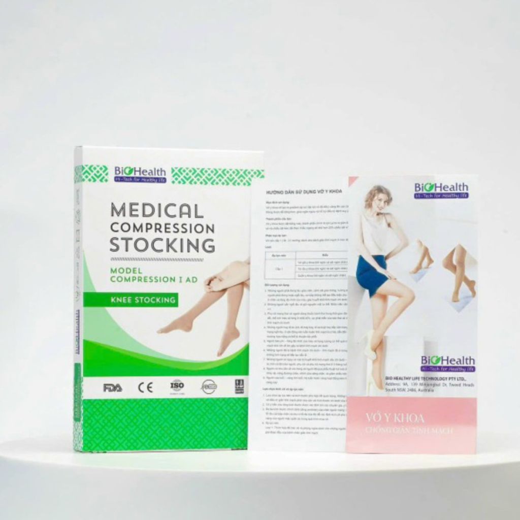Vớ đùi, gối Y Khoa Biohealth Classic Medical Compression Stocking hỗ trợ suy giãn tĩnh mạch - Chính Hãng