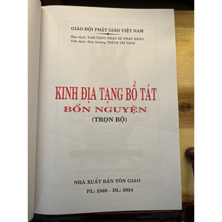 Sách - Kinh Địa Tạng Bồ Tát Bổn Nguyện ( Bìa mềm)