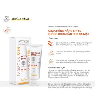 Kem Chống Nắng Farmona Sun Face Cream SPF50 Oil Free 50ml