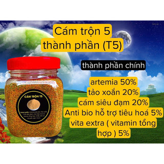 CÁM TRÙNG HUYẾT - CÁM ARTIMEA SẤY KHÔ - CÁM TRỘN T5 THỨC ĂN TOP 1 CHO CÁ CẢNH, CÁ GUPPY