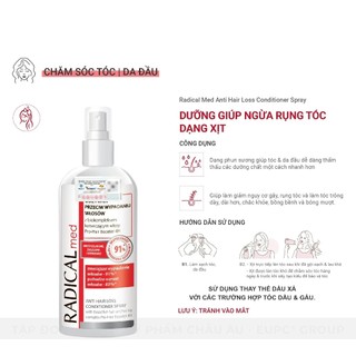 Dưỡng Giúp Ngừa Rụng Tóc Dạng Xịt - Farmona Radical Med Anti Hair loss Conditioner Spray 200ml