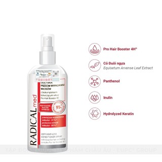 Dưỡng Giúp Ngừa Rụng Tóc Dạng Xịt - Farmona Radical Med Anti Hair loss Conditioner Spray 200ml