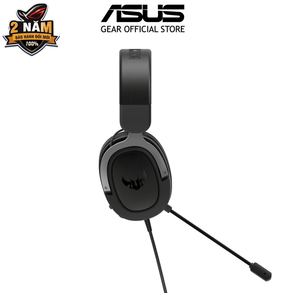 Tai nghe gaming TUF GAMING H3 (Màu xám) âm thanh vòm 7.1