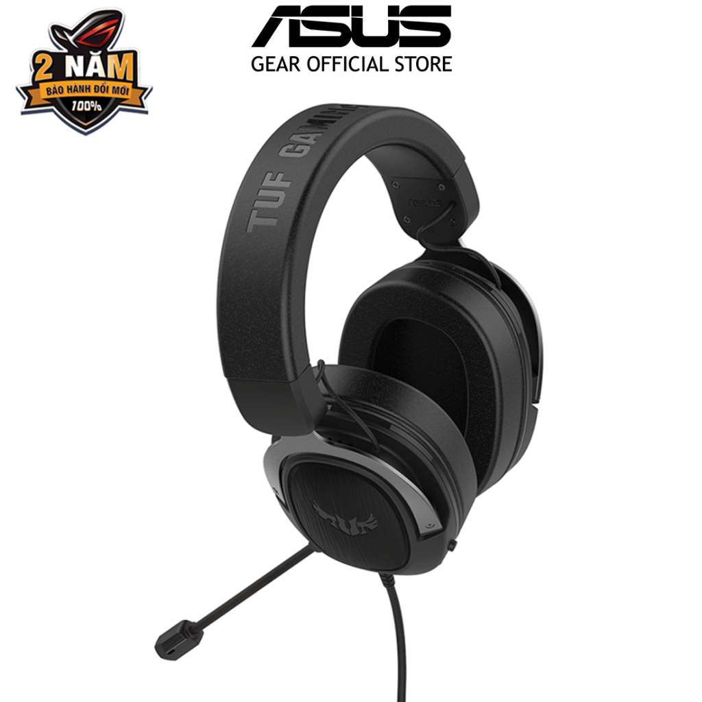 Tai nghe gaming TUF GAMING H3 (Màu xám) âm thanh vòm 7.1