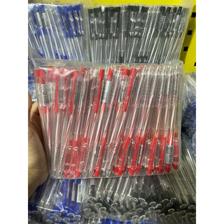(COMBO 100) BÚT BI DF-207 ngòi 0.7MM (XANH/ĐỎ/ĐEN/MIX MÀU) viết êm trơn, mực ra đều, nhanh khô