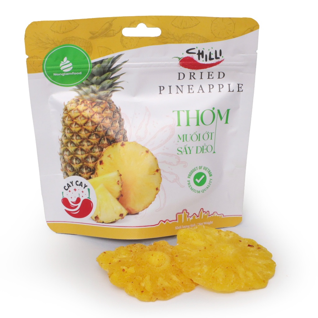 [Mua 5 Tặng 1] Combo 5 túi thơm muối ớt sấy dẻo 75g Nông Lâm Food | Ăn vặt văn phòng