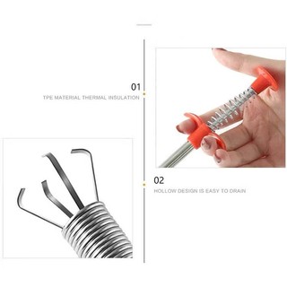 [COMBO 10] Cây gắp, lấy rác cống , Dụng cụ thông bồn cầu có dây kẹp rác,  CÂY THÔNG CỐNG CÓ ĐẦU GẮP RÁC - THONGCONG031