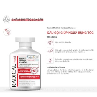Dầu Gội Radical Med Giúp Ngừa Gàu/Ngừa Rụng Tóc 100ml/300ml (Farmona)