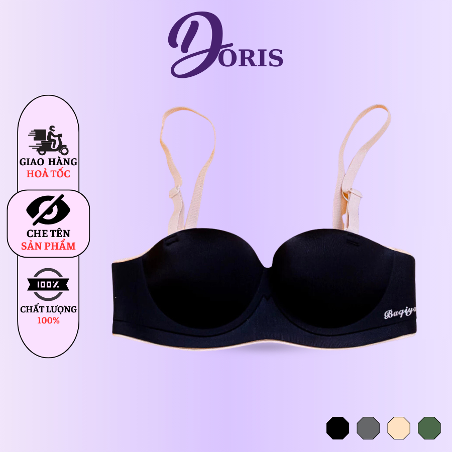 Áo Ngực Su Không Gọng Nâng Ngực Mềm Mại Tạo Khe Gợi Cảm DORIS K109