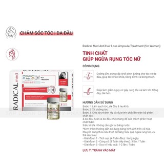 Tinh Chất Giúp Ngừa Rụng Tóc Nữ/Nam - Farmona Radical Med Anti Hair Loss Ampoule Treatment 3x5ml