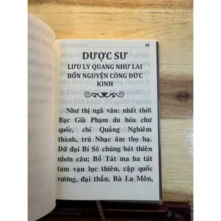 Sách - Kinh Dược Sư Bổn Nguyện Công Đức ( Âm - Nghĩa) ( Bìa cứng)