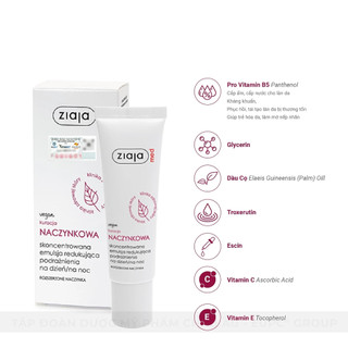 Tinh Chất Phục Hồi Da Ziaja B5-Ziaja Med Kuracja Naczynkowa Giúp Làm Dịu Da, Giảm Kích Ứng 30ml