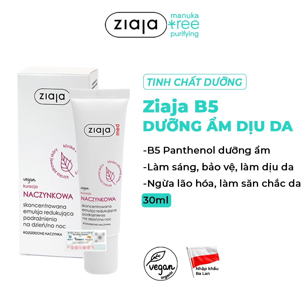 Tinh Chất Phục Hồi Da Ziaja B5-Ziaja Med Kuracja Naczynkowa Giúp Làm ...