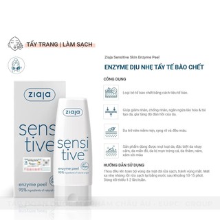 Enzyme Tẩy Tế Bào Chết Ziaja Sensitive Skin Enzyme Peel 60ml