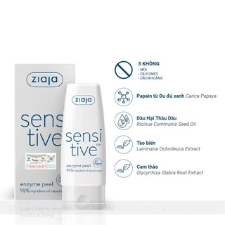 Enzyme Tẩy Tế Bào Chết Ziaja Sensitive Skin Enzyme Peel 60ml