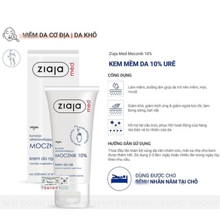 Kem Dưỡng Mềm Da 10% urê - Ziaja Med Mocznik 10% 100ml