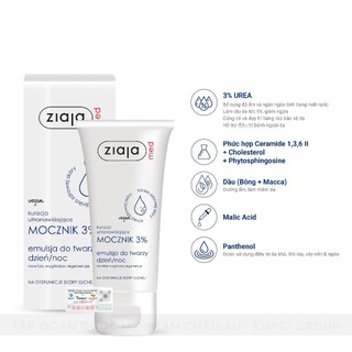 Nhũ Tương Mềm Da 3% Urê Ziaja Med Mocznik 3% 50ml (Kem Dưỡng cho bé)