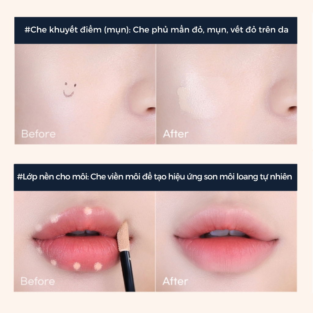 Che Khuyết Điểm Peripera Double Longwear Cover Concealer 5,5g Che Phủ Hoàn Hảo, Bám Chặt Lâu Trôi Chính Hãng | BigBuy360 - bigbuy360.vn