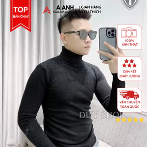 Áo Len Nam Cổ Lọ, Chất Liệu Len Mềm Mịn Đẹp Phong Cách Hàn Quốc