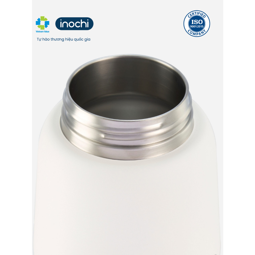 Bình nước giữ nhiệt Fuji Bear 560ml - Hình gấu dễ thương, màu sắc tươi tắn