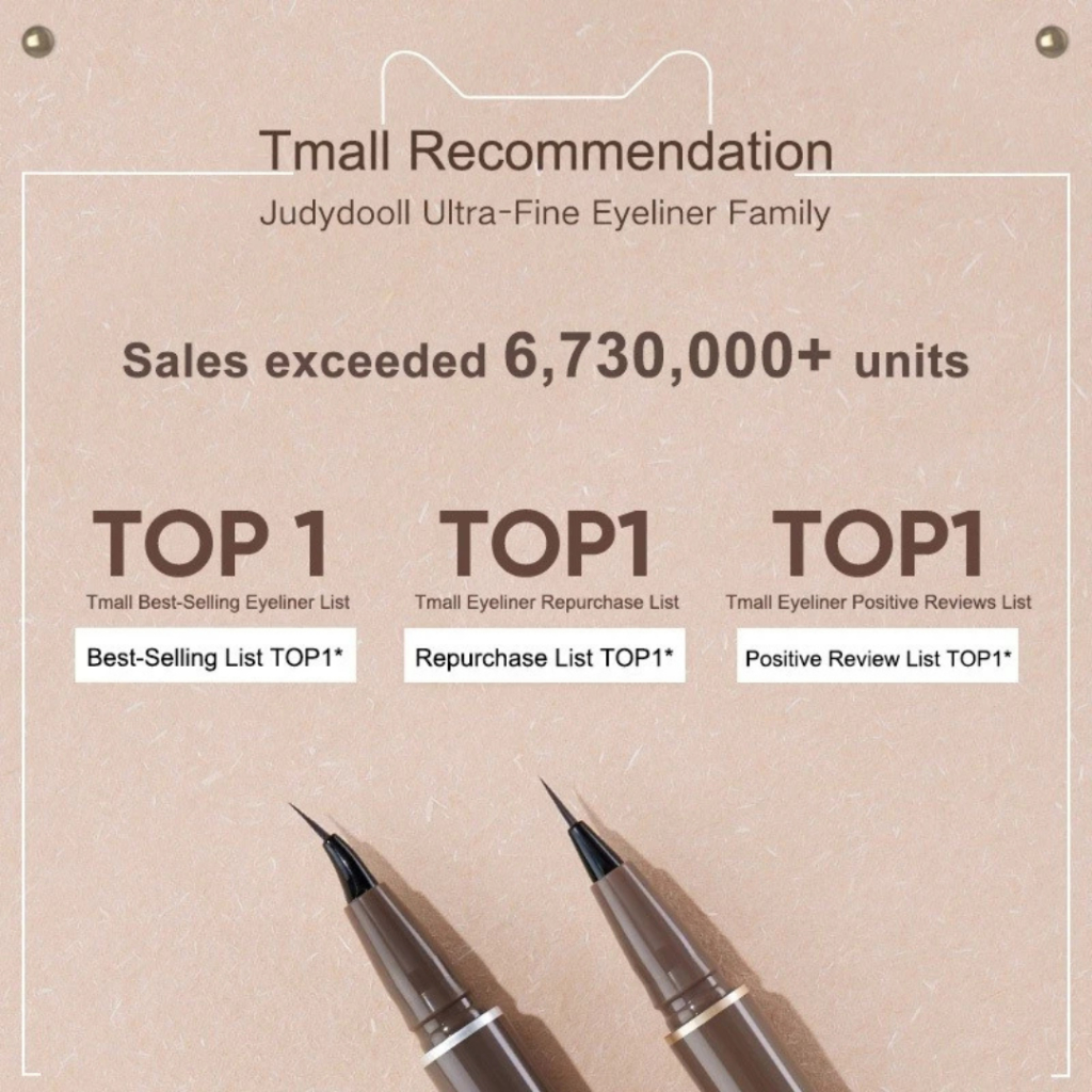 Bút Kẻ Mắt Nước JUDYDOLL 0.4g – Ngòi Siêu Mảnh 0.014mm, Chống Lem, Lâu Trôi,Kẻ Mắt Mảnh,Lì,KhôngTrôi