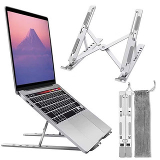 Giá Đỡ LAPTOP, MACBOOK, IPAD Điều Chỉnh Được Độ Cao, Kệ Máy Tính Laptop, Đế Tản Nhiệt Kê Laptop Nhôm