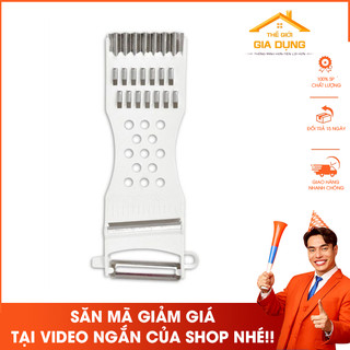 Dao nạo hoa quả 2 đầu - dao nạo mướp, bí, dưa chuột