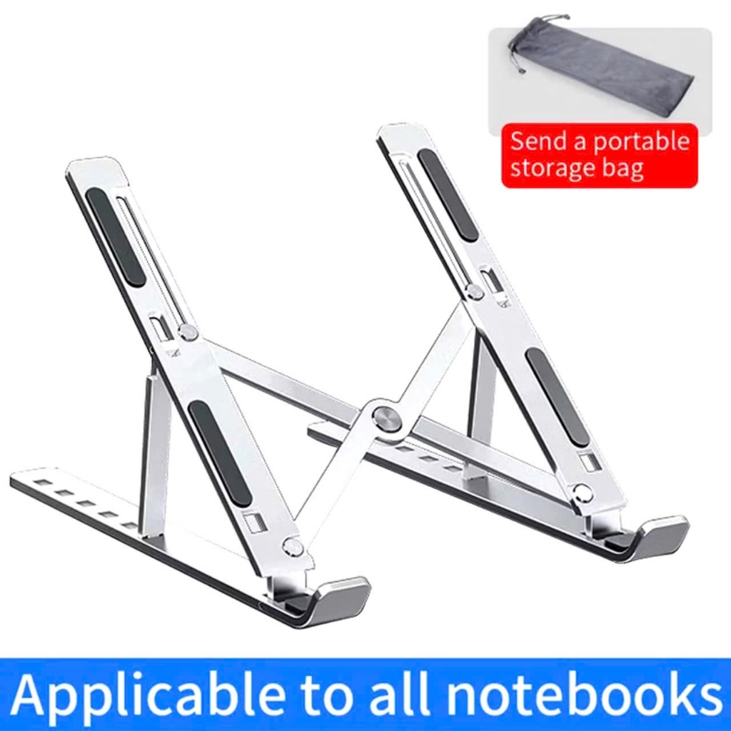 GIÁ ĐỠ LAPTOP 16INCH - Giá đỡ gấp gọn - laptop stand hợp kim nhôm hỗ trợ tản nhiệt, chỉnh độ cao ipad macbook - GIADO1