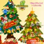 Cây Thông Noel Vải Nỉ Treo Tường Dán Kinh 32 Chi Tiết Cho Bé Tự Trang Trí Size To Kèm Đèn Led BỐ KHỦNG LONG