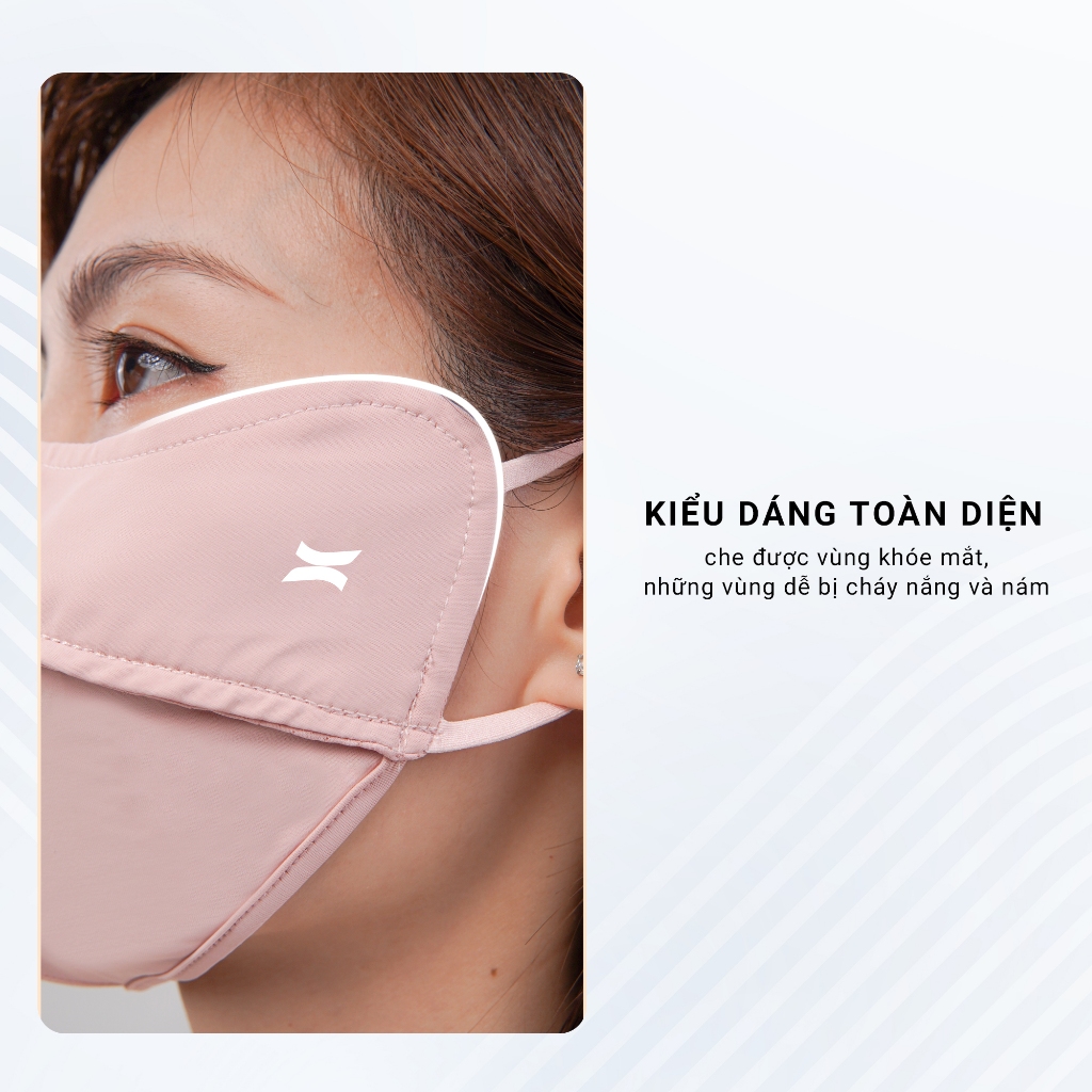 Khẩu Trang Chống Nắng UPF50+ Chống UV UPPER YOU Chất Lụa Băng Mịn Mát Thoáng Khí - FM03